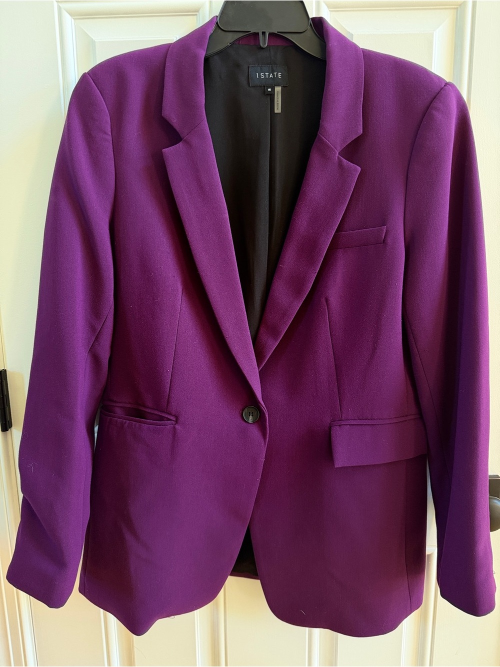 1.STATE Violet Single-Button Women's Blazer